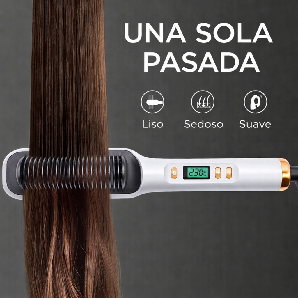 El Original SilkBrush AURA™ – Cepillo Alisador Iónico Profesional