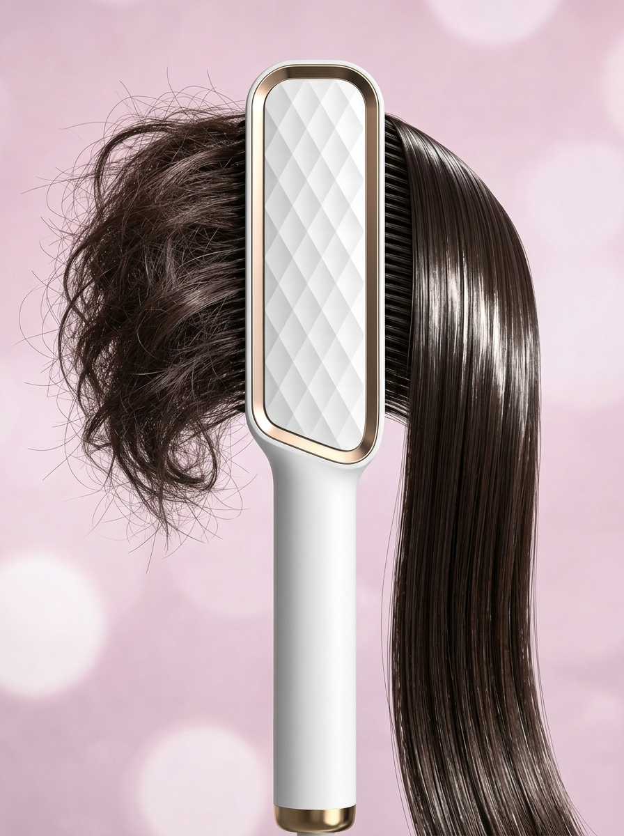 El Original SilkBrush AURA™ – Cepillo Alisador Iónico Profesional