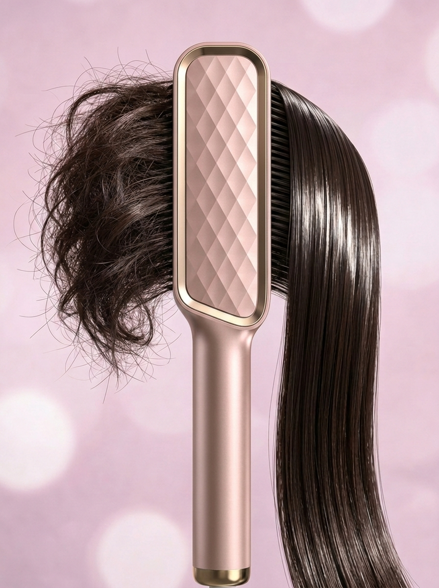 El Original SilkBrush AURA™ – Cepillo Alisador Iónico Profesional