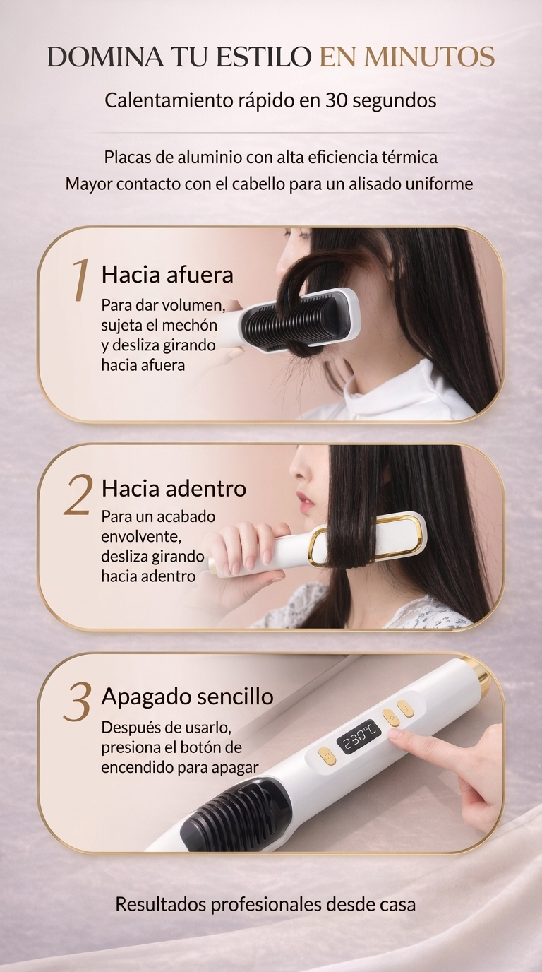 El Original SilkBrush AURA™ – Cepillo Alisador Iónico Profesional