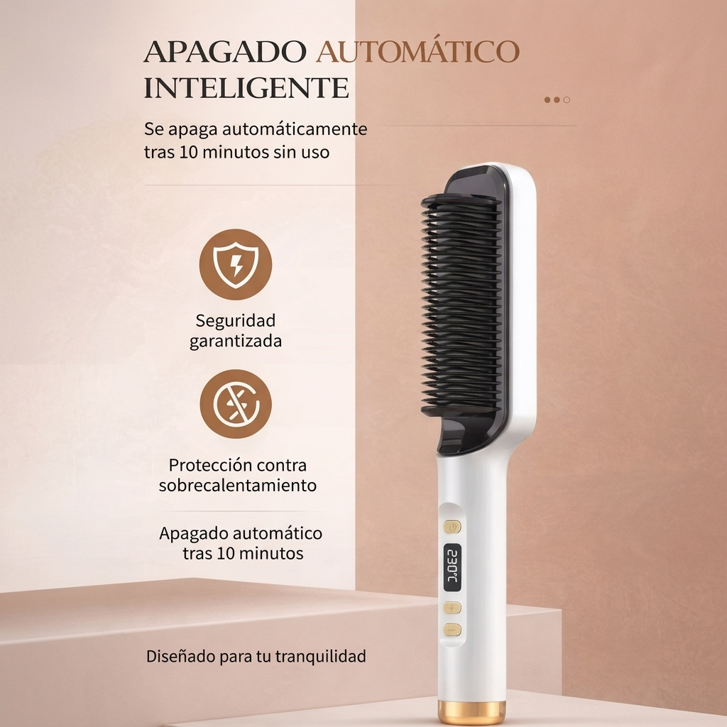 El Original SilkBrush AURA™ – Cepillo Alisador Iónico Profesional
