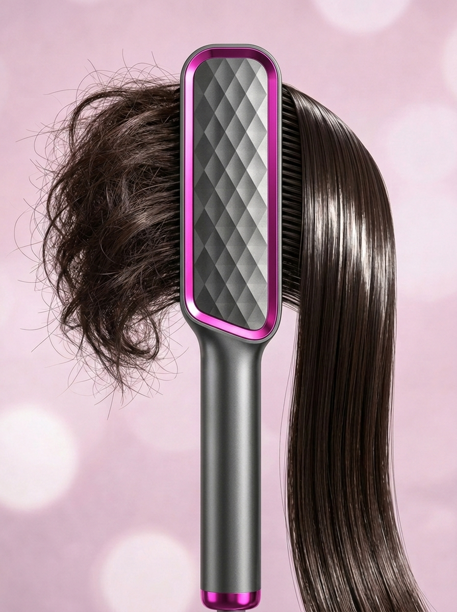 El Original SilkBrush AURA™ – Cepillo Alisador Iónico Profesional